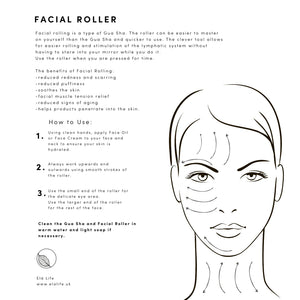 Rose Quartz Gua Sha & Roller Set