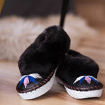 Load image into Gallery viewer, The Dark Sheepskin Slipper
