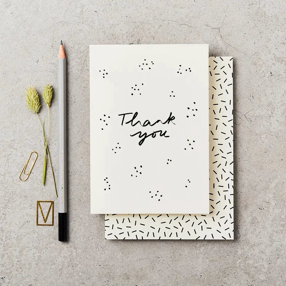 Sprinkle 'thank you' card