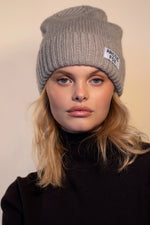 Load image into Gallery viewer, Mohair Beanie - Arctic Grey

