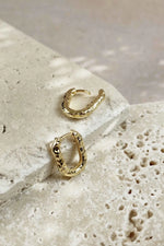 Load image into Gallery viewer, Bora Oval Hoop Earrings
