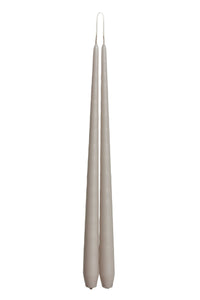 Taupe Tapered Candle - pair