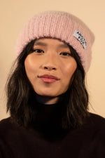 Load image into Gallery viewer, Mohair Beanie - Dusty Pink
