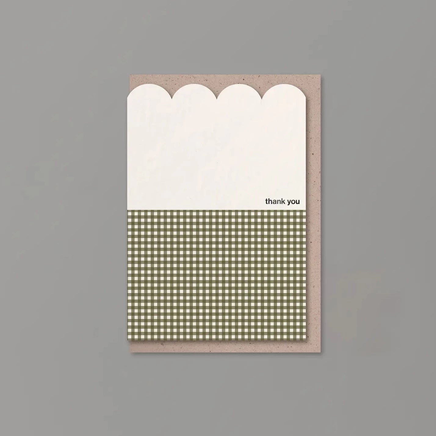 Thank You Scallop Greeting Card