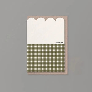 Thank You Scallop Greeting Card