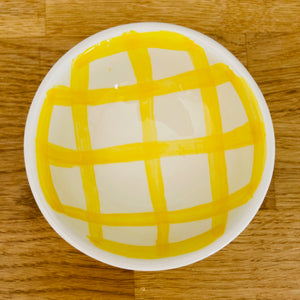 Vaisselle Boutique - 'Dip Me' - Lemon / White Gingham