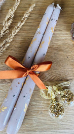 Load image into Gallery viewer, Mink Gold Holly Hand Painted Candle

