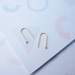 Load image into Gallery viewer, Mini Arc Earrings (gold)
