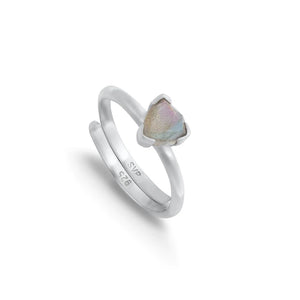 Audie Labrodite Ring - Silver