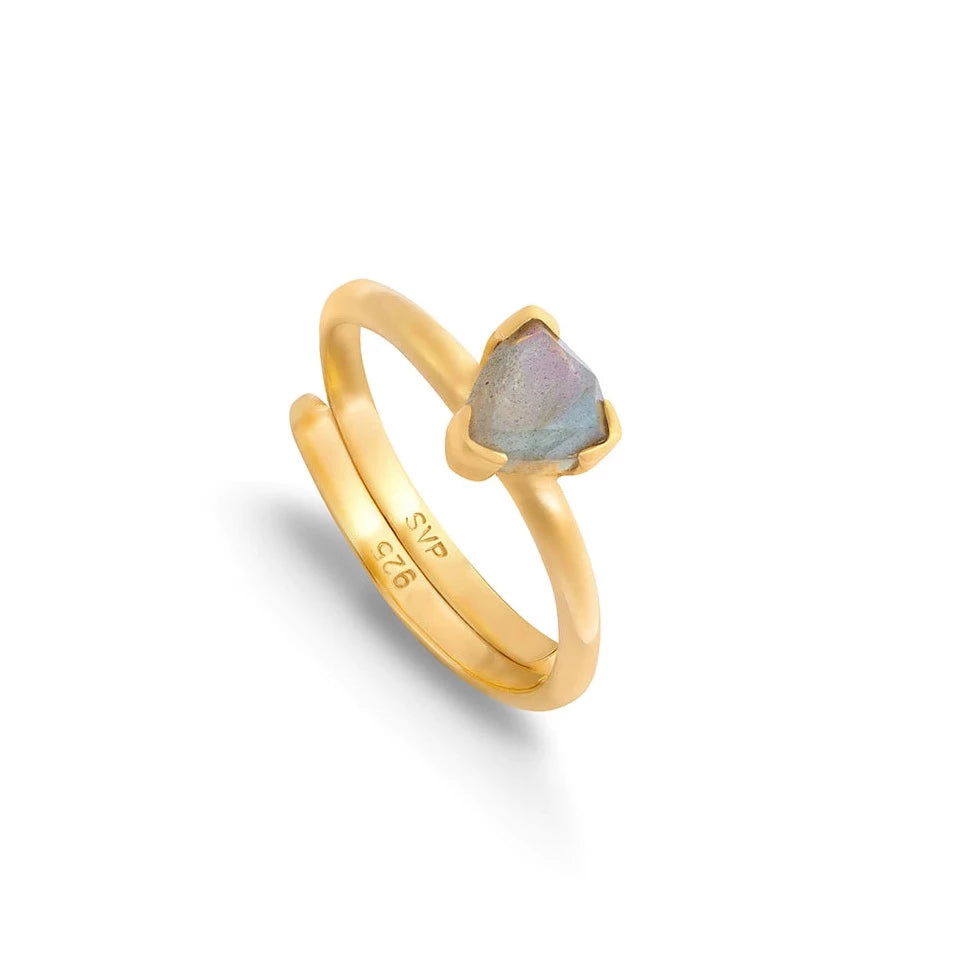 Audie Labrodite Ring - Gold