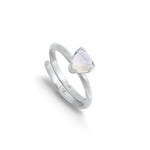Load image into Gallery viewer, Audie Rainbow Moonstone Ring - Silver

