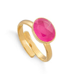 Load image into Gallery viewer, Atomic Midi Ruby Quartz Gold Ring
