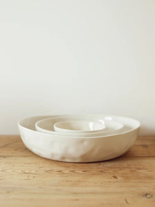 Large Serving Bowl - milk