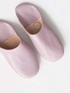 Morroccan Babouche Slippers - Vintage Pink