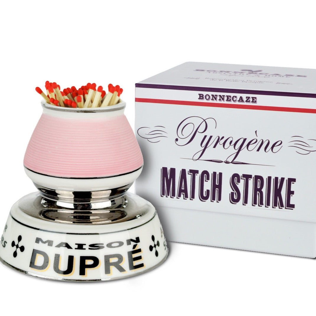 Maison Dupre Ceramic French Match Strike - pink & white