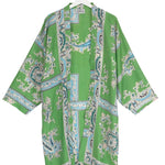 Load image into Gallery viewer, Handkerchief Green Mid-Length Kimono
