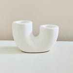 Load image into Gallery viewer, Scandi Style Candle Holder - White
