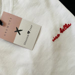 Load image into Gallery viewer, Anenome X blossom &amp; roar - ciao bella t-shirt - white
