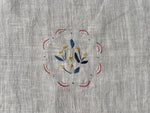 Load image into Gallery viewer, Hand Embroidered Linen Table Runner - White Floral Design
