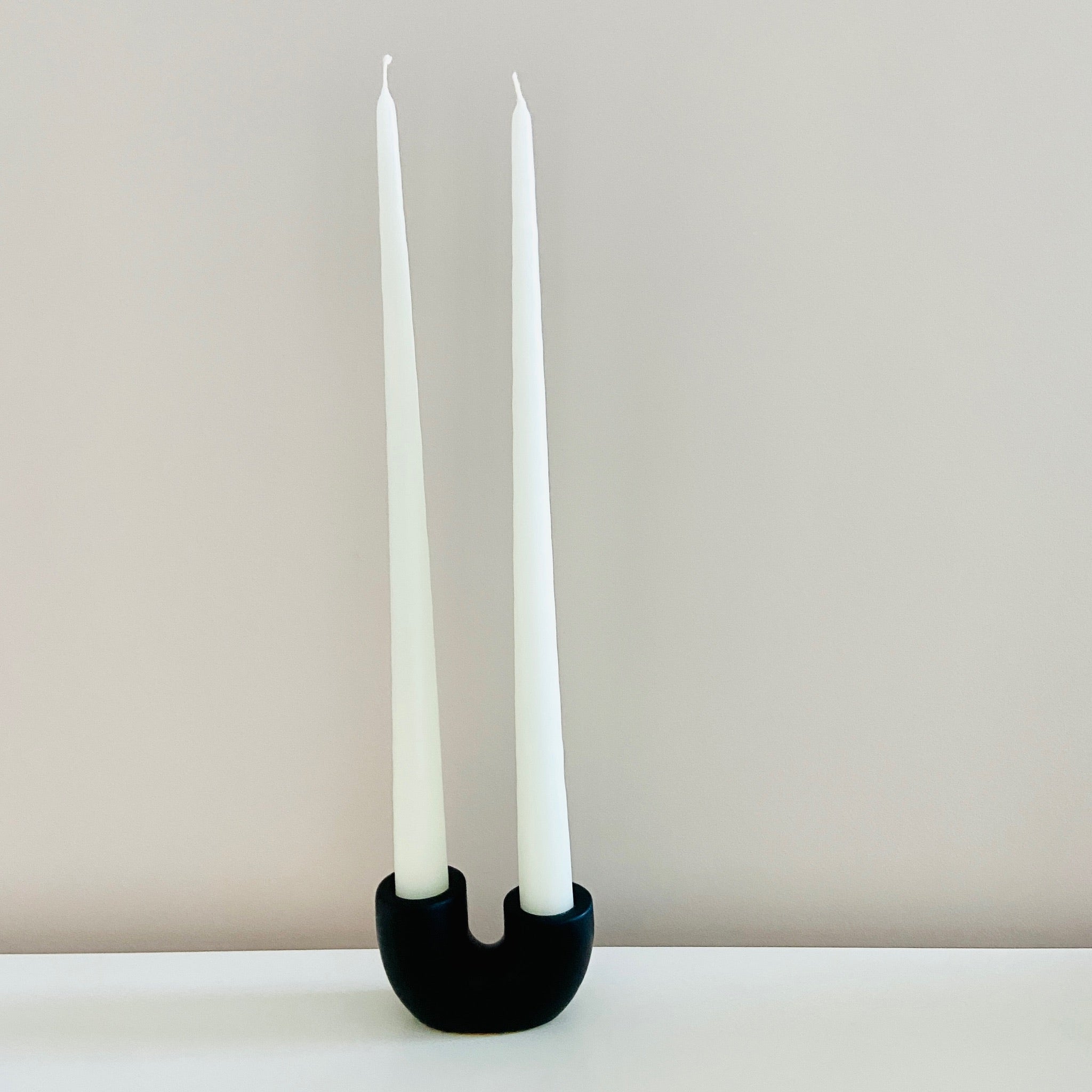 Ivory Tapered Candle - pair