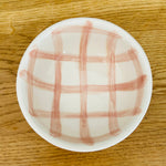 Load image into Gallery viewer, Vaisselle Boutique - &#39;Dip Me&#39; - White / Rose Gingham
