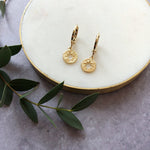 Load image into Gallery viewer, Mini Hoop Cut-Out Star Earrings - Gold

