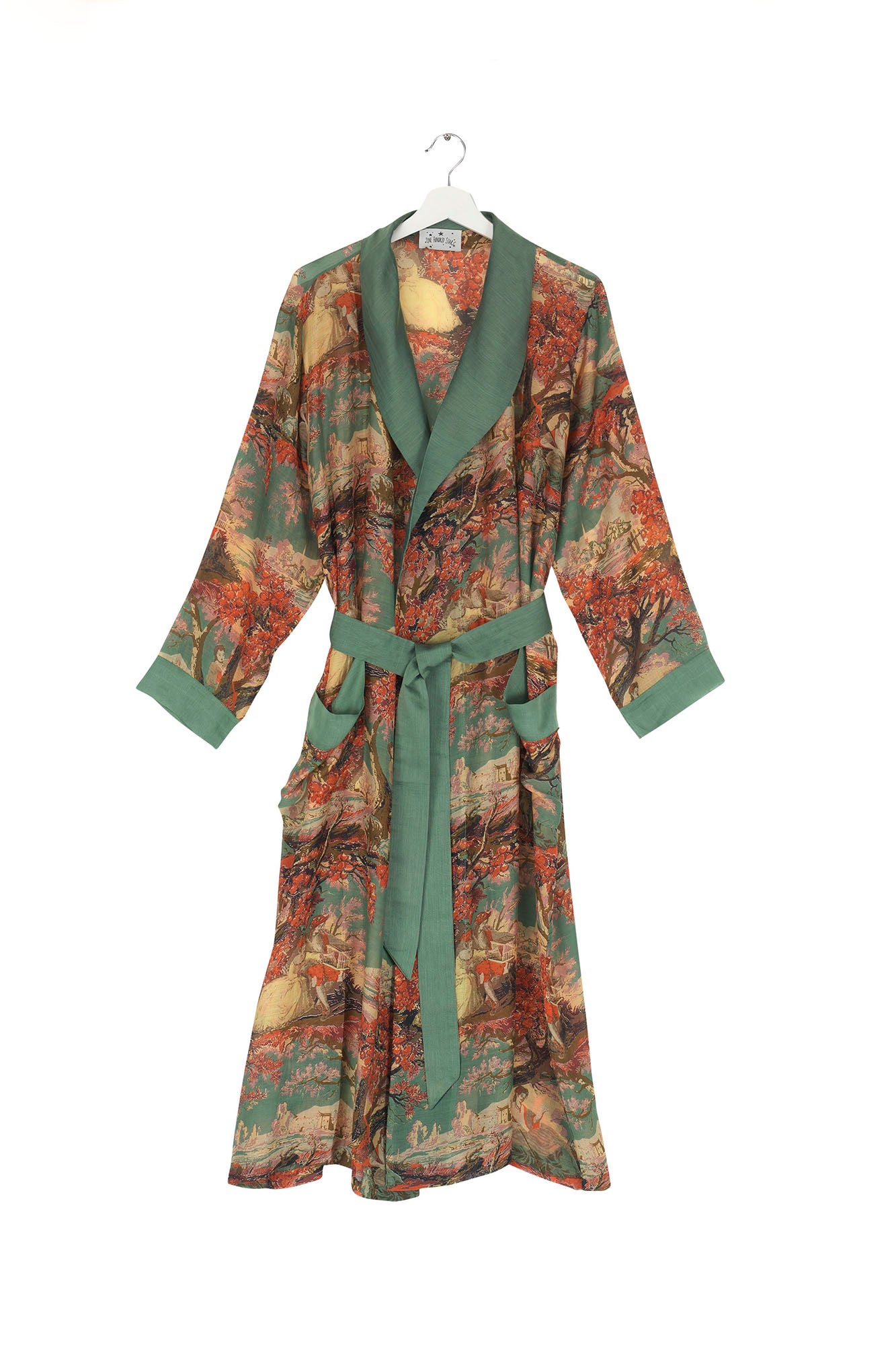 Country Toile Berry Gown