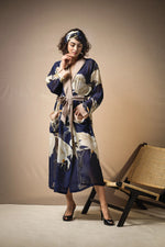 Load image into Gallery viewer, Navy Stork Gown
