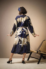 Load image into Gallery viewer, Navy Stork Gown
