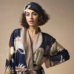 Load image into Gallery viewer, Navy Stork Gown

