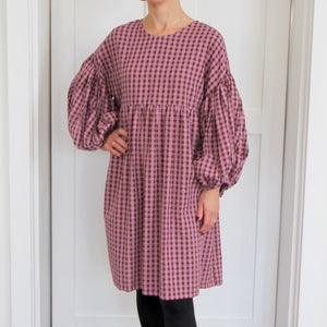 Rory Dress - violet / chestnut