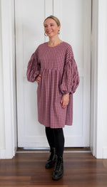 Load image into Gallery viewer, Rory Dress - violet / chestnut
