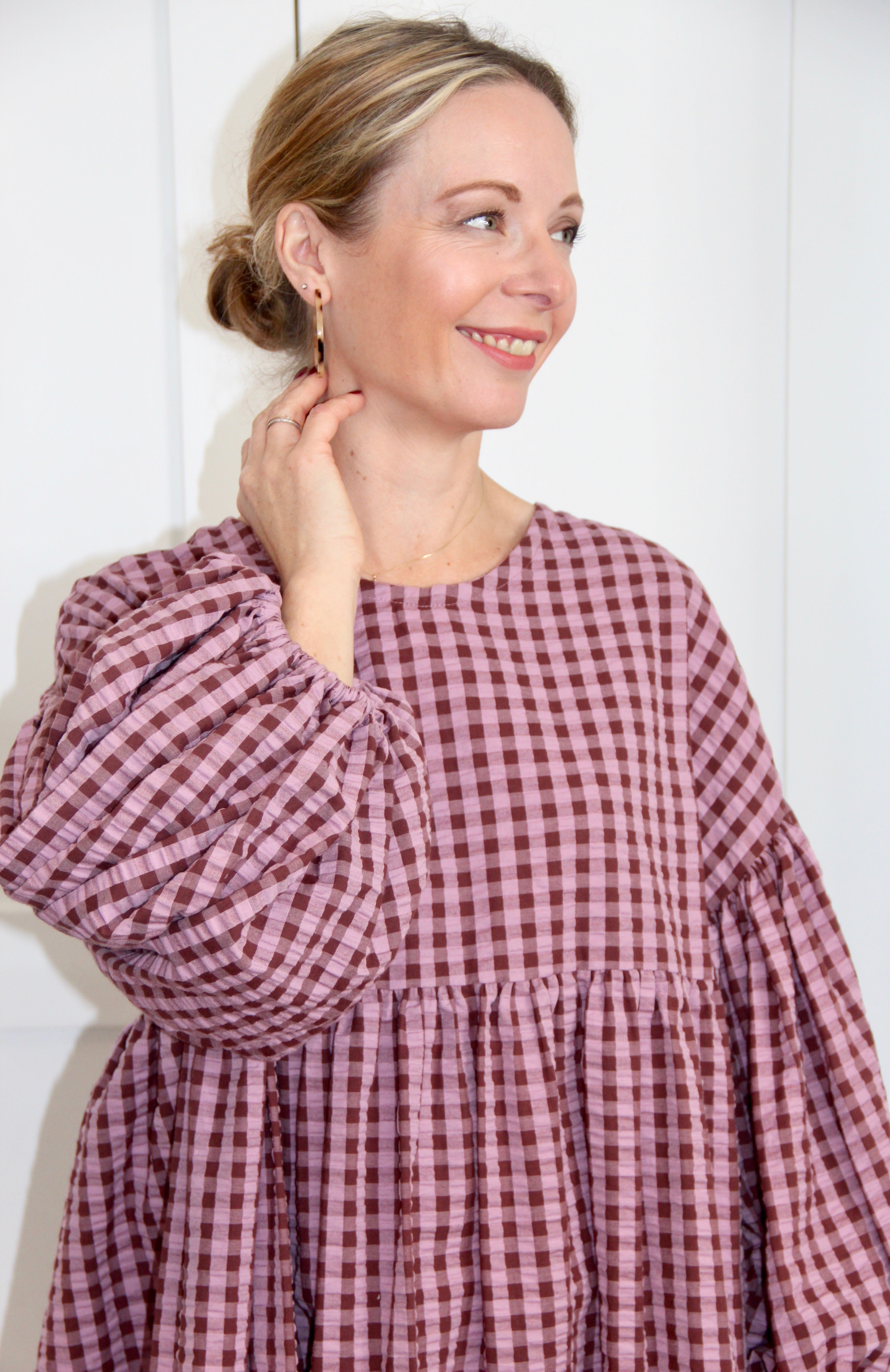 Rory Dress - violet / chestnut