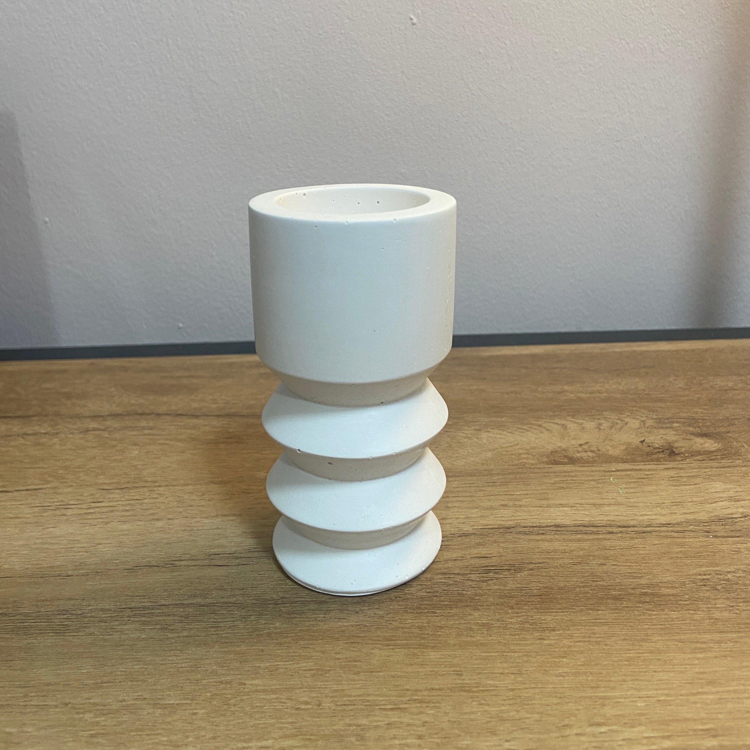 Tall White Tealight Candle Holder