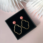 Load image into Gallery viewer, Dot Statement Earrings - Pink
