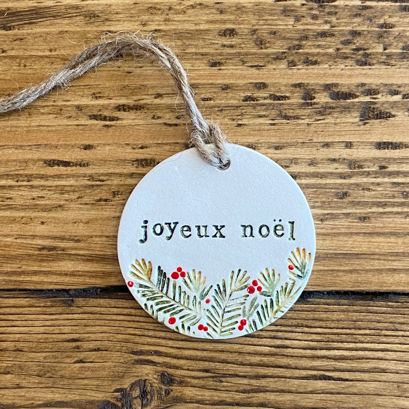 'Joyeux Noel' Tree Decoration