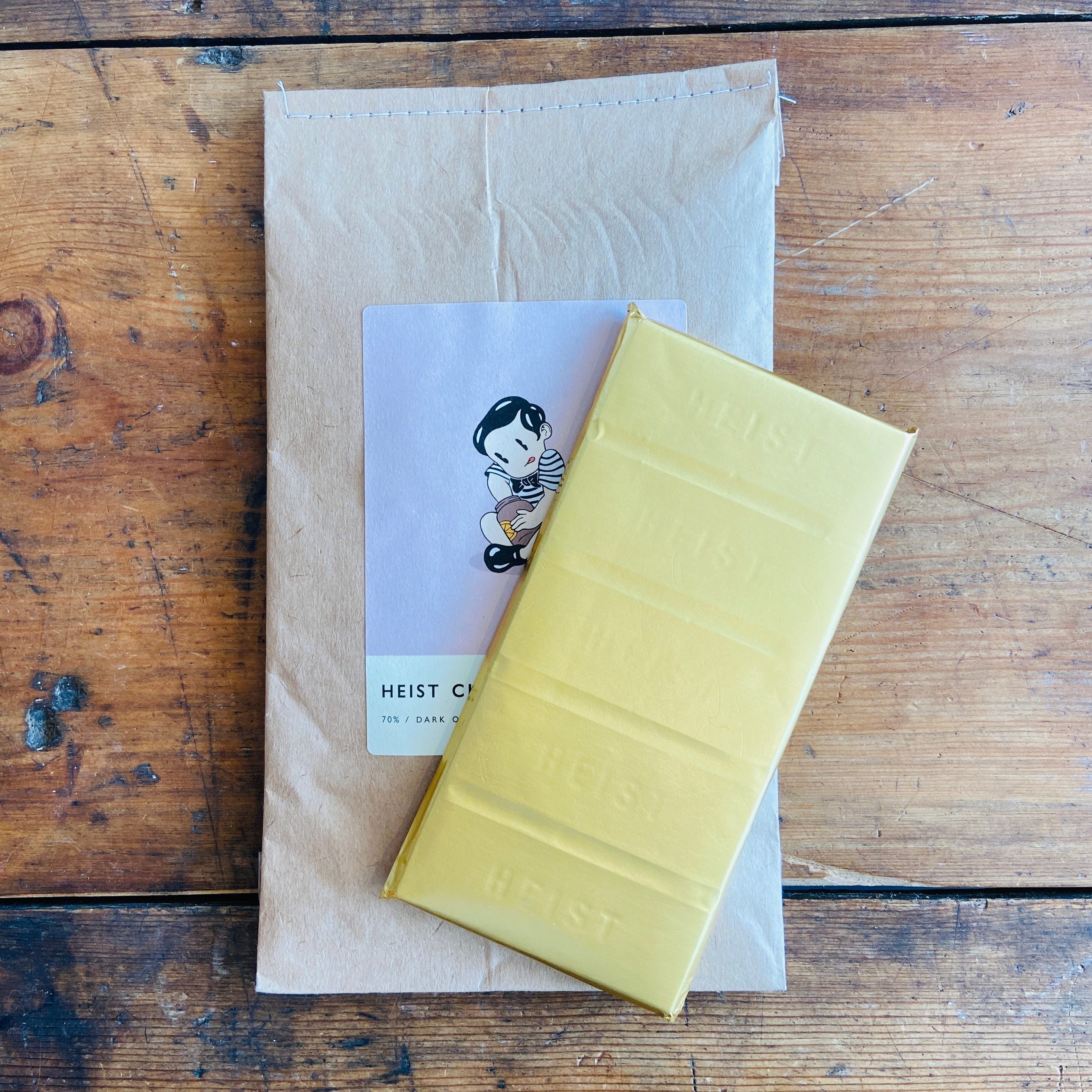 70% Dark Orange Chocolate Bar