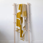 Load image into Gallery viewer, Bruten Cotton Knit Throw - mustard
