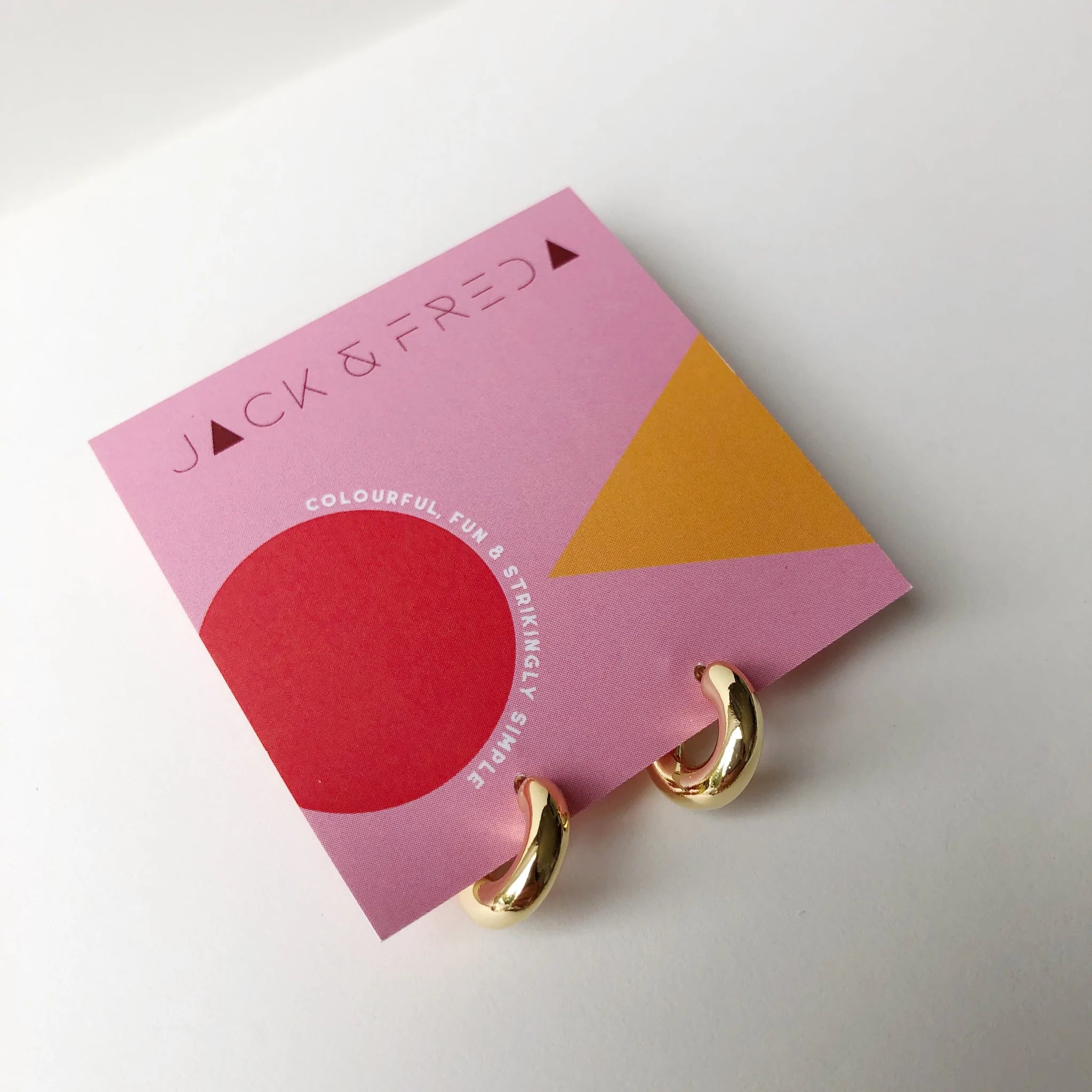 Round Chubby Hoops - Silver