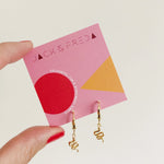 Load image into Gallery viewer, Mini Hoop Snake Earrings
