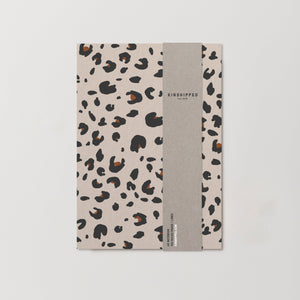 Cream Leopard Print A5 Notebook