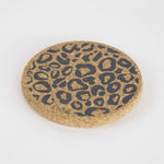 Load image into Gallery viewer, Organic Cork Coaster - Leopard Print - single / set of 4
