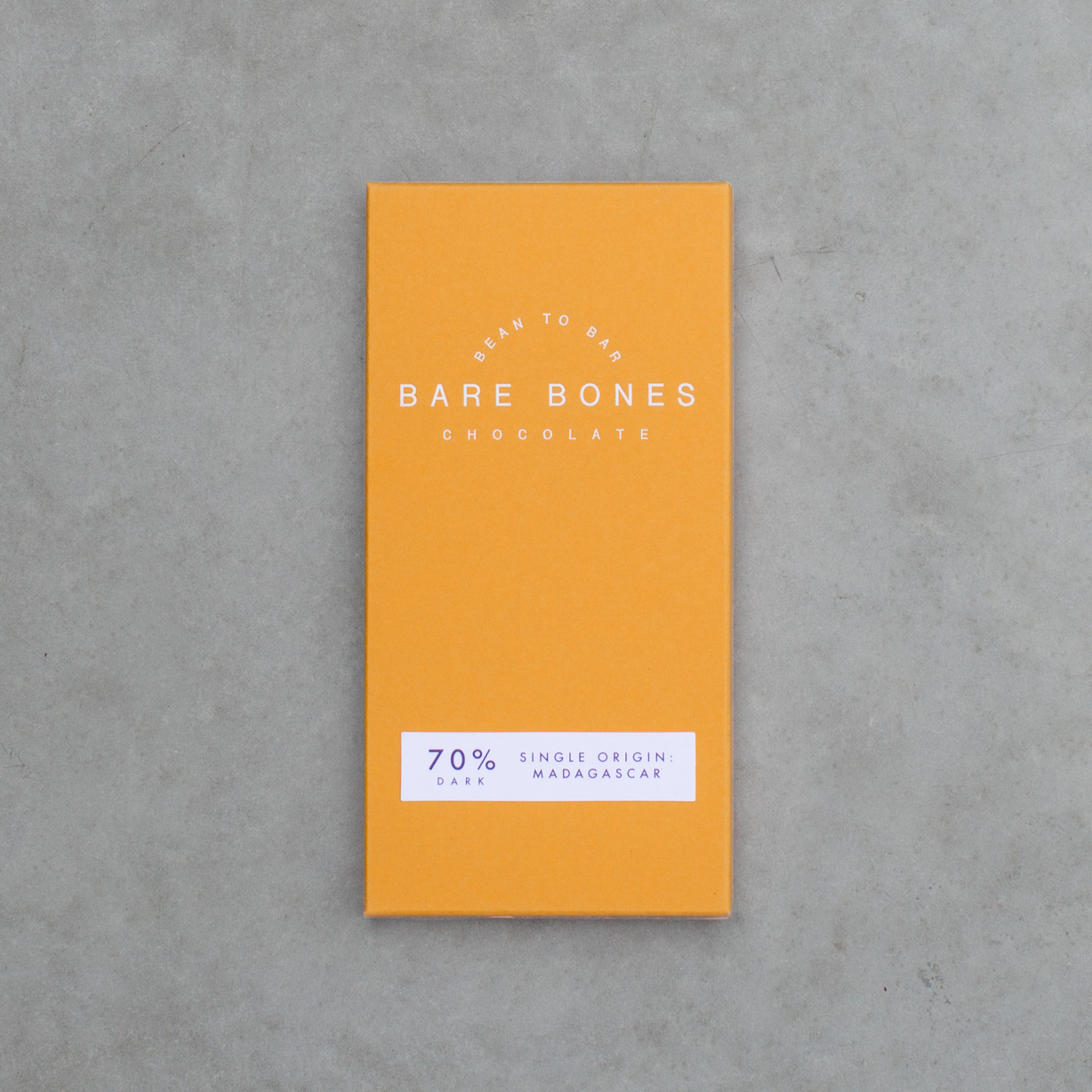 Bare Bones 70% Madagascar Dark Chocolate - 70g bar