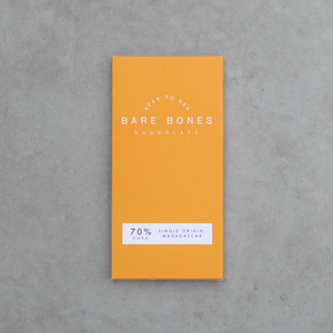 Bare Bones 70% Madagascar Dark Chocolate - 70g bar