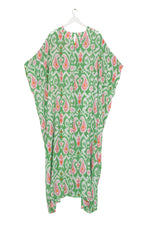 Load image into Gallery viewer, Margaux Kaftan Ikat Green
