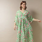 Load image into Gallery viewer, Margaux Kaftan Ikat Green
