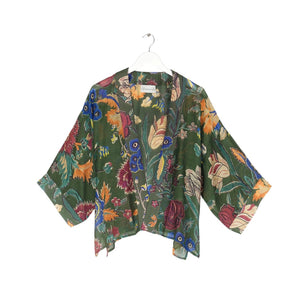 Flower Green Kimono