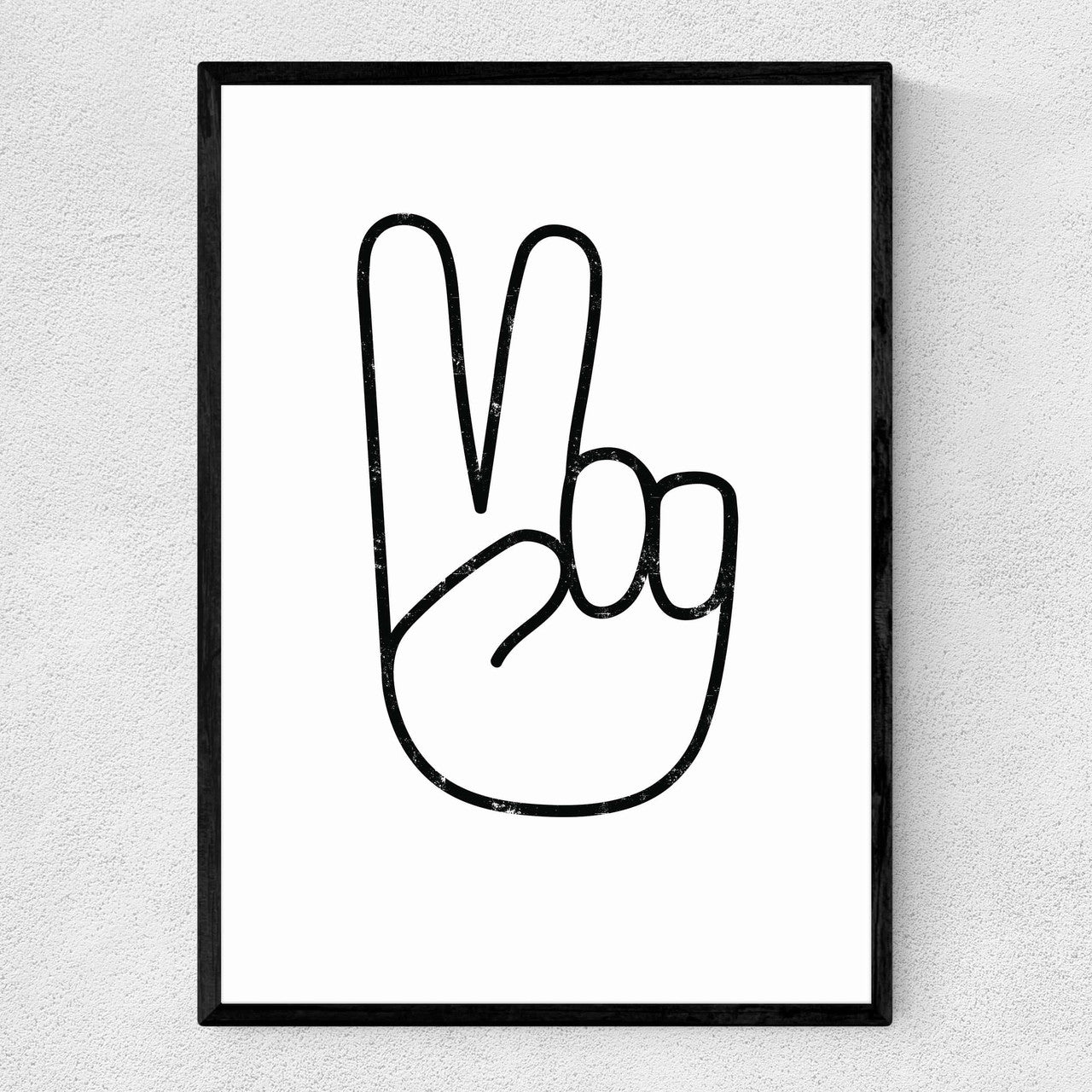 Peace Hands Print