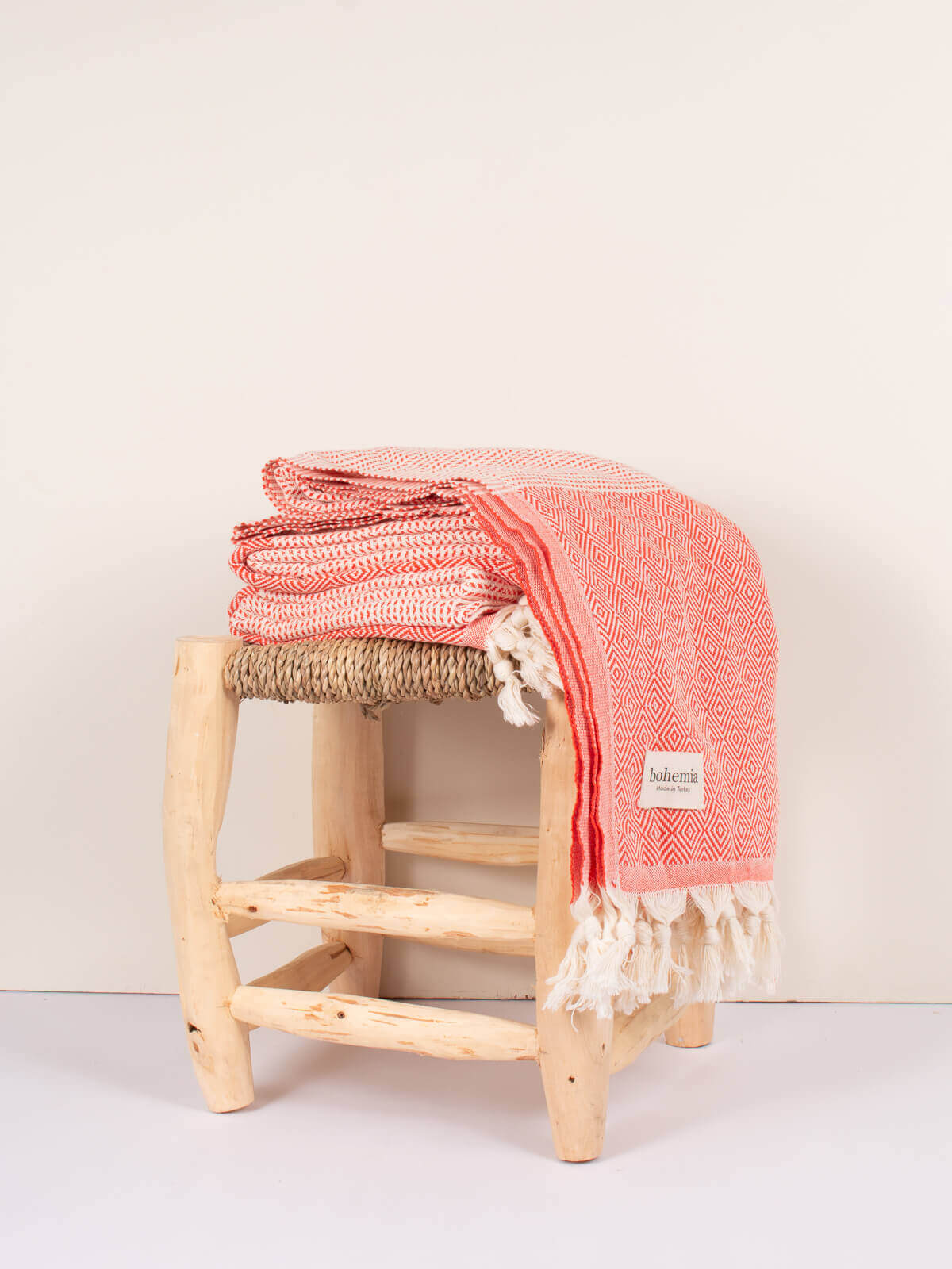 Nordic Dot Hammam Towel - Orange