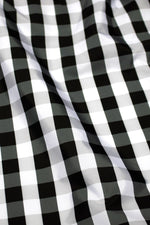 Load image into Gallery viewer, Gingham Black &amp; White Reusable bag - medium
